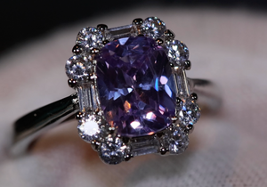 Purple Diamond Ring | Purple Diamond Engagement Ring