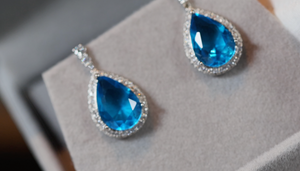Blue Diamond Earrings | Womens Diamond Earrings