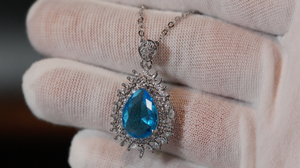 Blue Diamond Necklace