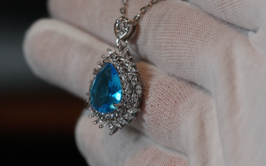 Blue Diamond Necklace