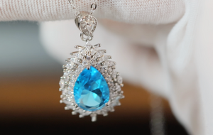 Blue Diamond Necklace