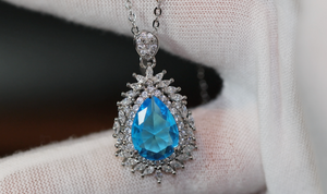 Blue Diamond Necklace