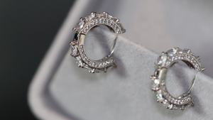 Mens Diamond Hoop Earrings | Womens Hoop Earrings | Iced Out Hoop Earrings