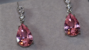 Pink Diamond Earrings