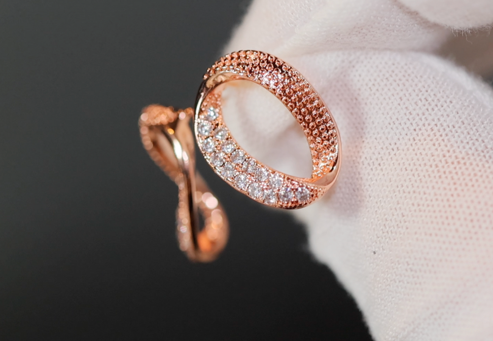 Rose Gold Diamond Earrings