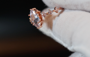 Marquise Diamond Ring | Marquise Engagement Ring | Rose Gold Marquise Engagement Ring