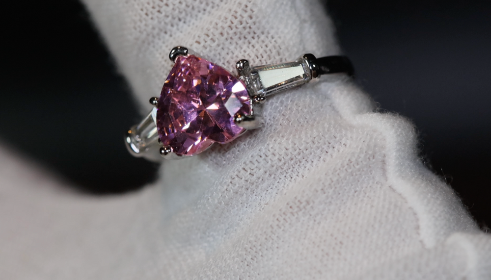 Heart Ring | Pink Diamond Ring | Heart Shaped Ring | Heart Shape Ring | Diamond Heart Ring