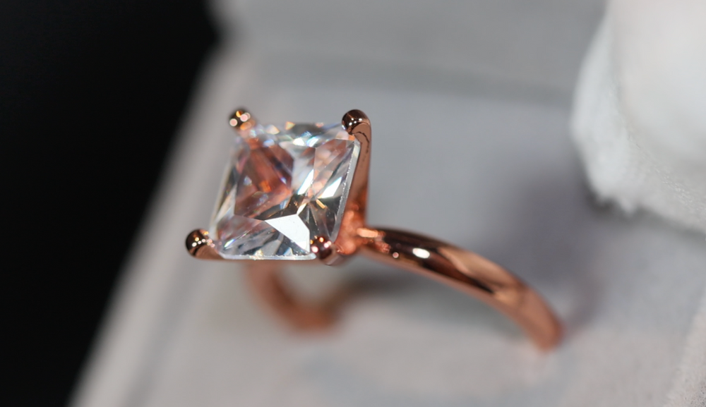 Big Carat Engagement Ring | Rose Gold Engagement Ring | Diamond Engagement Ring | Rose Gold Ring | Engagement Ring | Rose Gold Wedding Ring