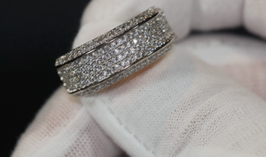 Mens Promise Ring | Mens Ring | Womens Ring | Iced Out Ring | Mens Diamond Wedding Ring