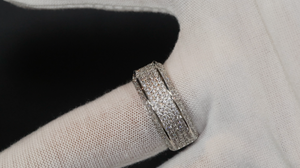 Mens Promise Ring | Mens Ring | Womens Ring | Iced Out Ring | Mens Diamond Wedding Ring