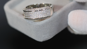 Mens Promise Ring | Mens Ring | Womens Ring | Iced Out Ring | Mens Diamond Wedding Ring