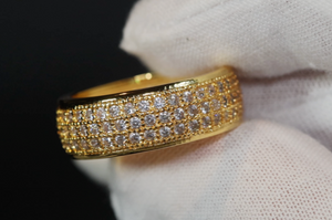 Mens Gold Eternity Ring | Womens Wedding Band | Mens Eternity Ring | Womens Eternity Ring | Mens Gold Wedding Band