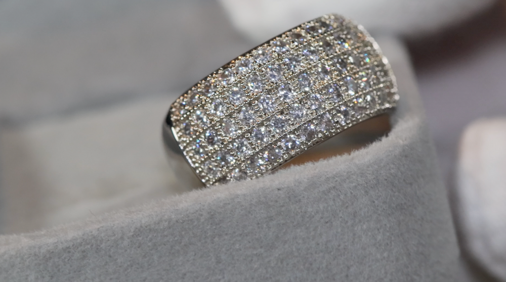 
            
                Load image into Gallery viewer, Mens Wedding Band | Diamond Ring | Mens Wedding Ring | fashion rings | Promise Ring
            
        