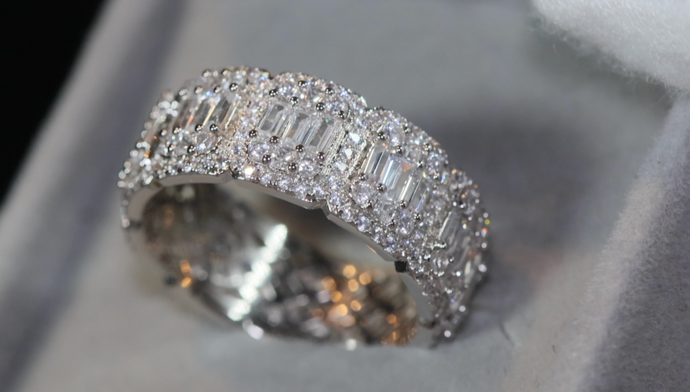 Baguette diamond eternity ring