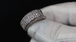 Promise Ring | Mens Wedding Ring | Womens Ring | Eternity Ring Diamond | Iced Out Ring | Pavé Ring | Diamond Wedding Band | Eternity Ring