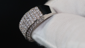 Promise Ring | Mens Wedding Ring | Womens Ring | Eternity Ring Diamond | Iced Out Ring | Pavé Ring | Diamond Wedding Band | Eternity Ring