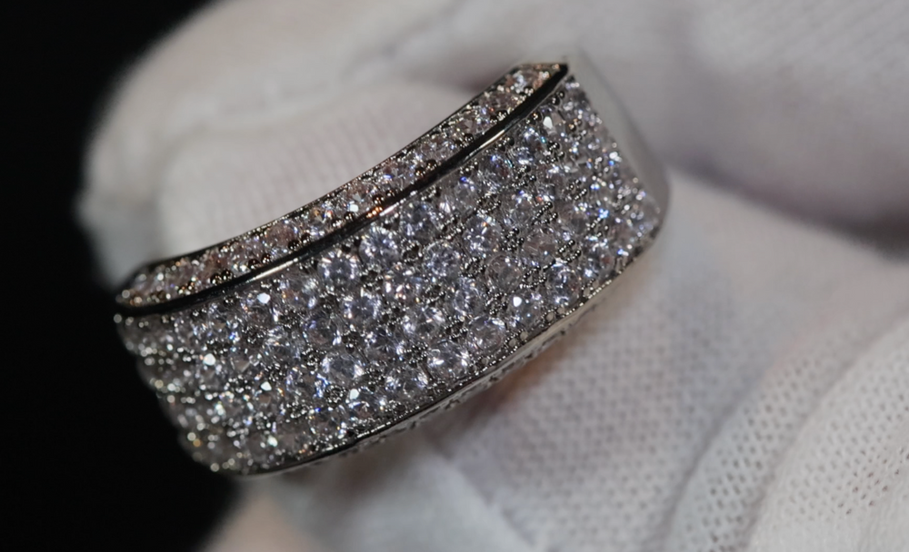 
            
                Load image into Gallery viewer, Promise Ring | Mens Wedding Ring | Womens Ring | Eternity Ring Diamond | Iced Out Ring | Pavé Ring | Diamond Wedding Band | Eternity Ring
            
        