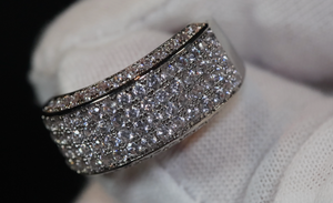 Promise Ring | Mens Wedding Ring | Womens Ring | Eternity Ring Diamond | Iced Out Ring | Pavé Ring | Diamond Wedding Band | Eternity Ring