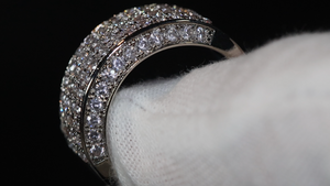 Promise Ring | Mens Wedding Ring | Womens Ring | Eternity Ring Diamond | Iced Out Ring | Pavé Ring | Diamond Wedding Band | Eternity Ring