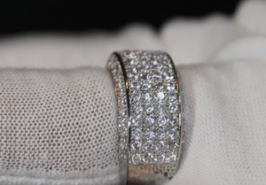 Promise Ring | Mens Wedding Ring | Womens Ring | Eternity Ring Diamond | Iced Out Ring | Pavé Ring | Diamond Wedding Band | Eternity Ring