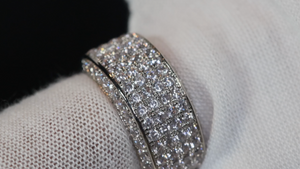 Promise Ring | Mens Wedding Ring | Womens Ring | Eternity Ring Diamond | Iced Out Ring | Pavé Ring | Diamond Wedding Band | Eternity Ring