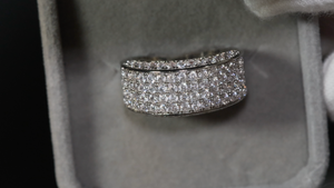 Promise Ring | Mens Wedding Ring | Iced Out Ring | Mens Pavé Ring | Diamond Wedding Band