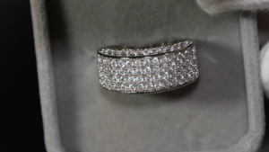 Promise Ring | Mens Wedding Ring | Womens Ring | Eternity Ring Diamond | Iced Out Ring | Pavé Ring | Diamond Wedding Band | Eternity Ring