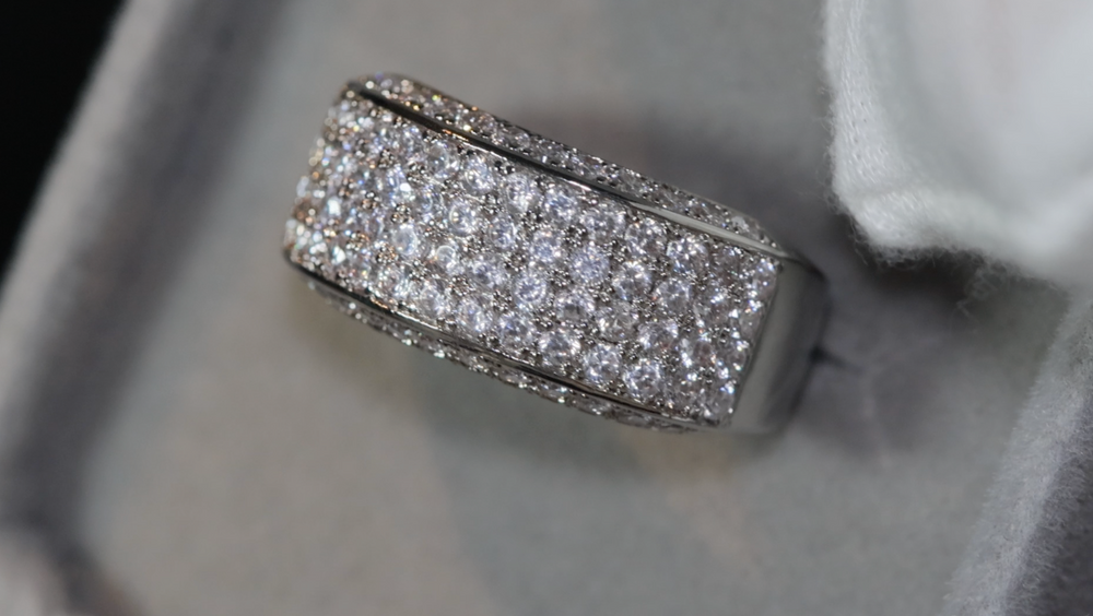 
            
                Load image into Gallery viewer, Promise Ring | Mens Wedding Ring | Womens Ring | Eternity Ring Diamond | Iced Out Ring | Pavé Ring | Diamond Wedding Band | Eternity Ring
            
        