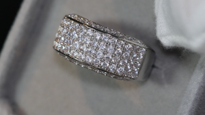 Promise Ring | Mens Wedding Ring | Womens Ring | Eternity Ring Diamond | Iced Out Ring | Pavé Ring | Diamond Wedding Band | Eternity Ring