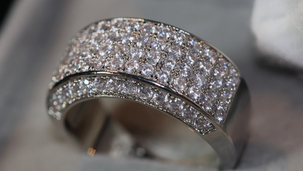 
            
                Load image into Gallery viewer, Promise Ring | Mens Wedding Ring | Womens Ring | Eternity Ring Diamond | Iced Out Ring | Pavé Ring | Diamond Wedding Band | Eternity Ring
            
        