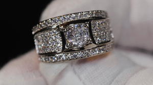Eternity Ring | Promise Ring | Mens Ring | Womens Ring | Eternity Ring Diamond | Iced Out Ring | Engagement Rings | Wedding Band | Icy Ring