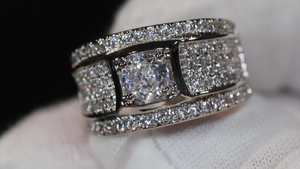 Eternity Ring | Promise Ring | Mens Ring | Womens Ring | Eternity Ring Diamond | Iced Out Ring | Engagement Rings | Wedding Band | Icy Ring