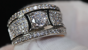 Eternity Ring | Promise Ring | Mens Ring | Womens Ring | Eternity Ring Diamond | Iced Out Ring | Engagement Rings | Wedding Band | Icy Ring