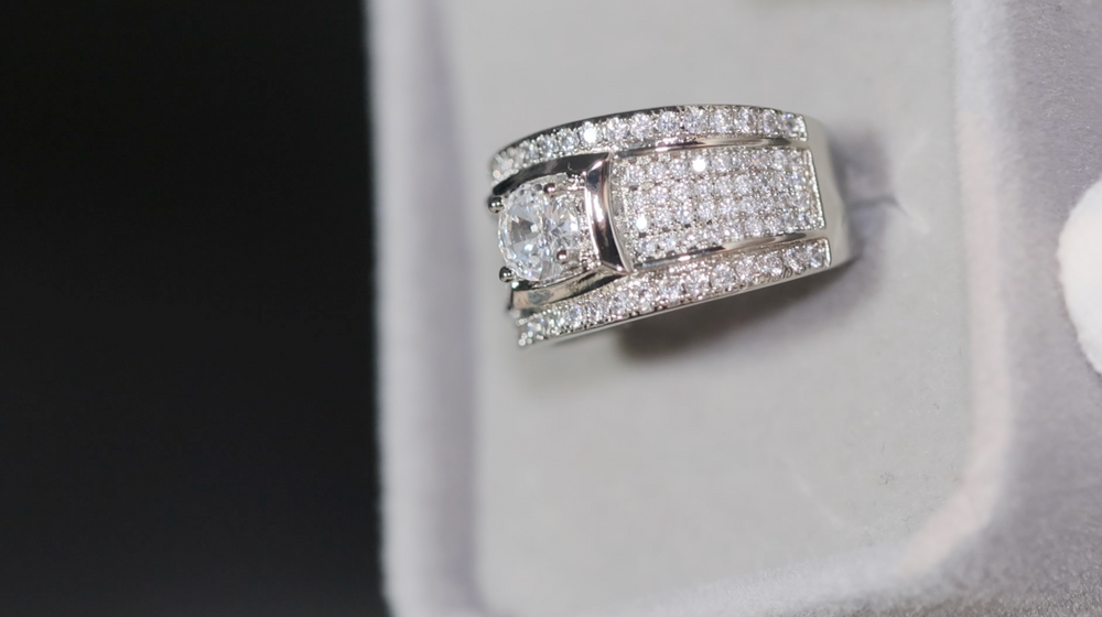 
            
                Load image into Gallery viewer, Eternity Ring | Promise Ring | Mens Ring | Womens Ring | Eternity Ring Diamond | Iced Out Ring | Engagement Rings | Wedding Band | Icy Ring
            
        