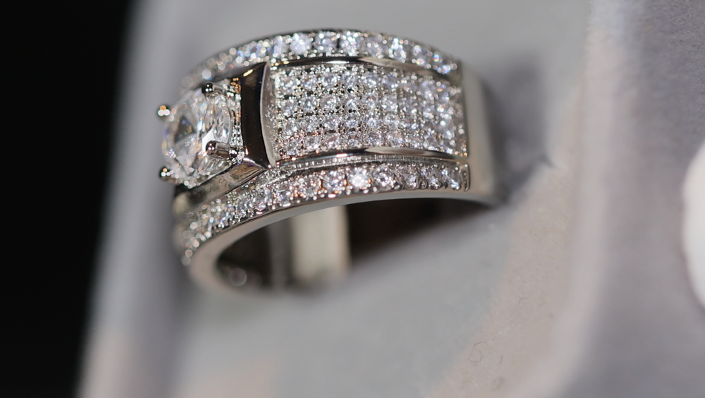 
            
                Load image into Gallery viewer, Eternity Ring | Promise Ring | Mens Ring | Womens Ring | Eternity Ring Diamond | Iced Out Ring | Engagement Rings | Wedding Band | Icy Ring
            
        