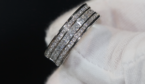 Princess Cut Ring | Mens Iced Out Ring | Mens Diamond Engagement Ring | Womens Engagement Ring Ring