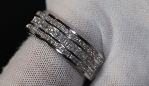 Princess Cut Ring | Mens Iced Out Ring | Mens Diamond Engagement Ring | Womens Engagement Ring Ring