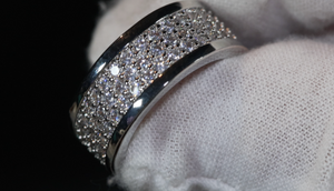 Eternity Ring | Womens Wedding Band | Diamond Ring | Mens Wedding Ring