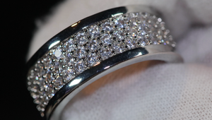 Eternity Ring | Womens Wedding Band | Diamond Ring | Mens Wedding Ring