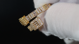 Iced Out Ring | Eternity Ring | Gold Iced Out Ring | Baguette Diamond Eternity Ring