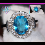 blue diamond ring