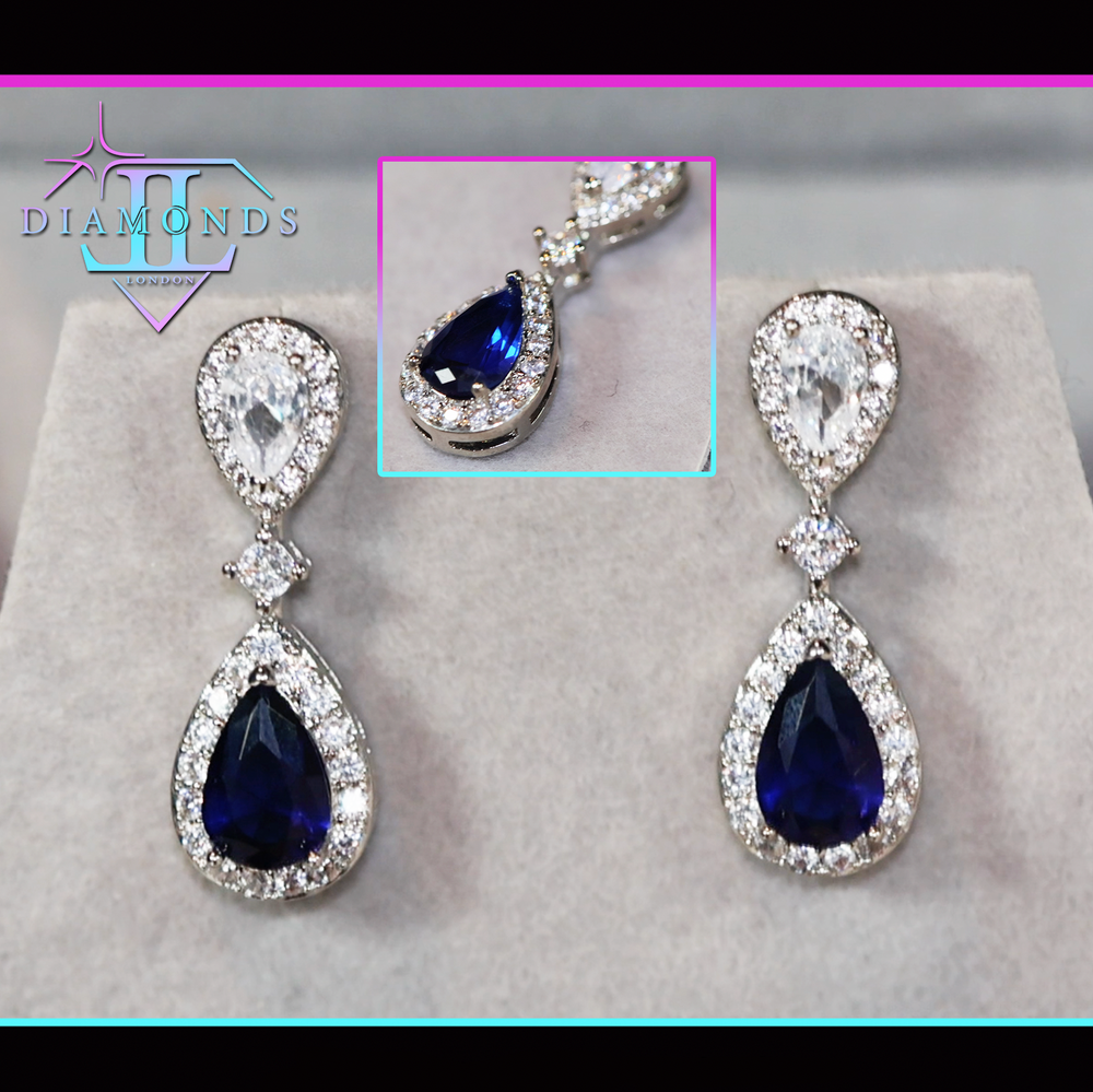 Sapphire Blue Earrings