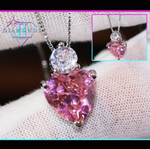 Pink Diamond Heart Pendant