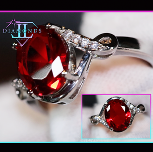 Red Diamond Engagement Ring