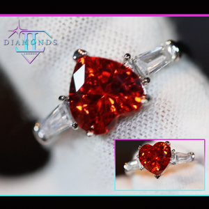 red diamond heart ring