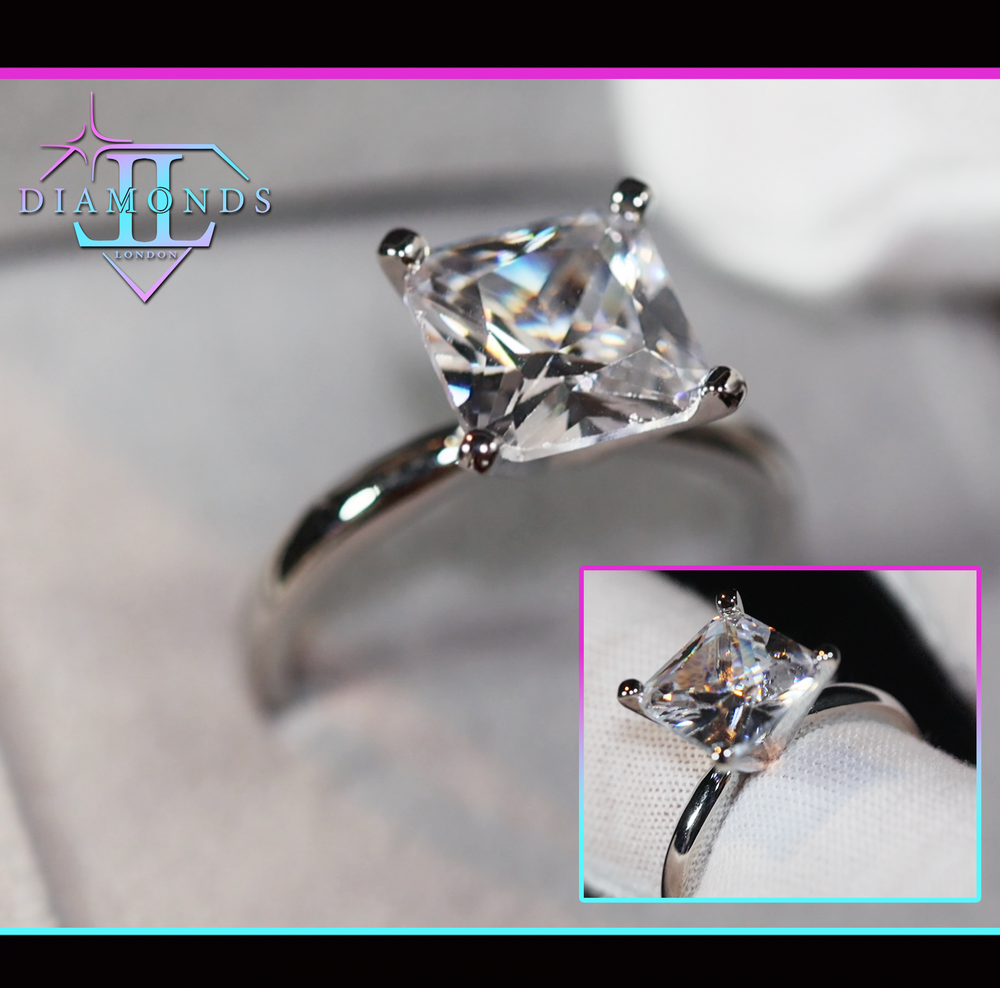 Princess Cut Diamond Wedding Ring