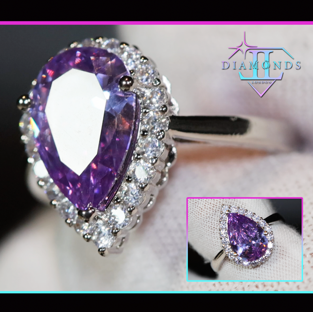 Purple Diamond Rings