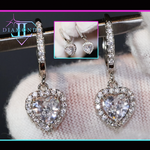 Diamond Heart Earrings