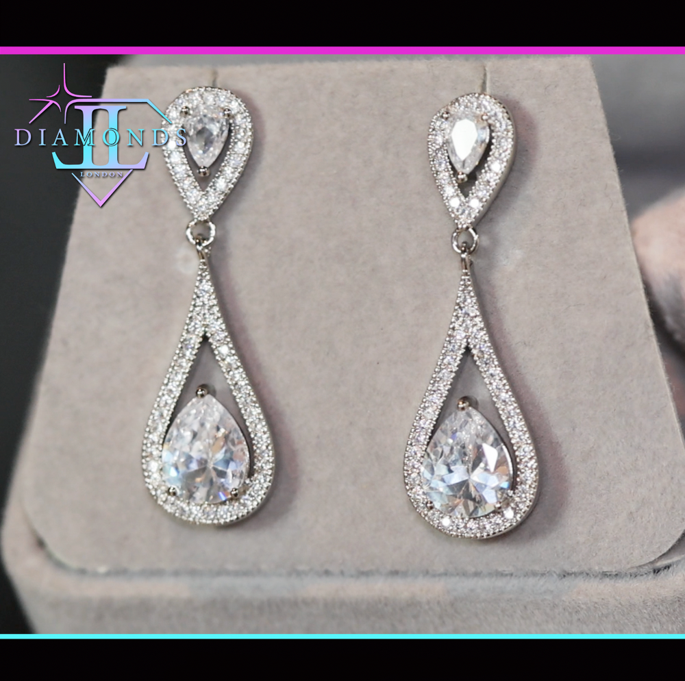 womens classy diamond earrings