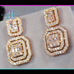 Womens Gold Diamond Earrings